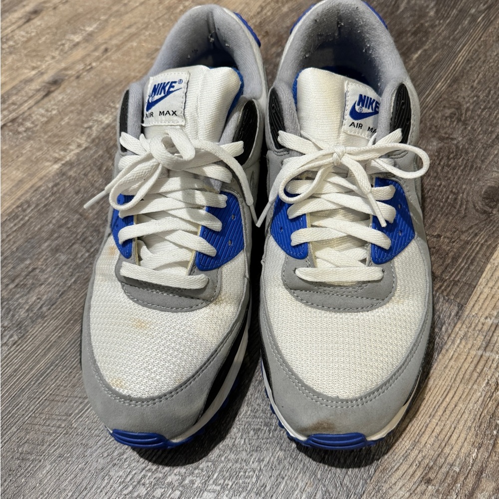 Nike Air Max Sneakers - White, Blue, and Gray